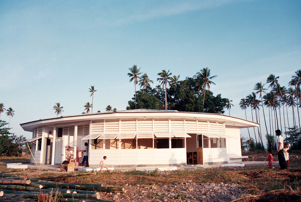 Façade principale maisons jumelles