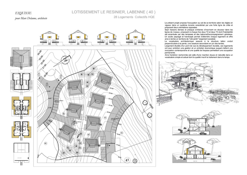 Plans Lotissement Neuf HQE à Labenne Océan 40